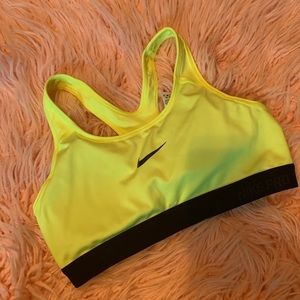 Neon Yellow Sports Bra